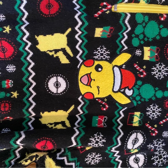 Black Pikachu Holiday Sweater - Picture 3 of 9